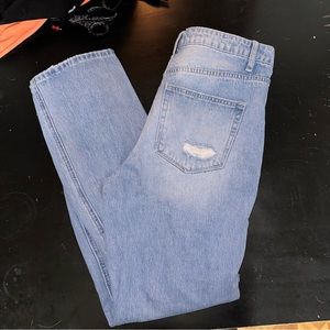 distressed mom jeans